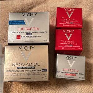 2 full size Vichy Neovadial and LiftActiv Night Creams +18 French pharmacy minis